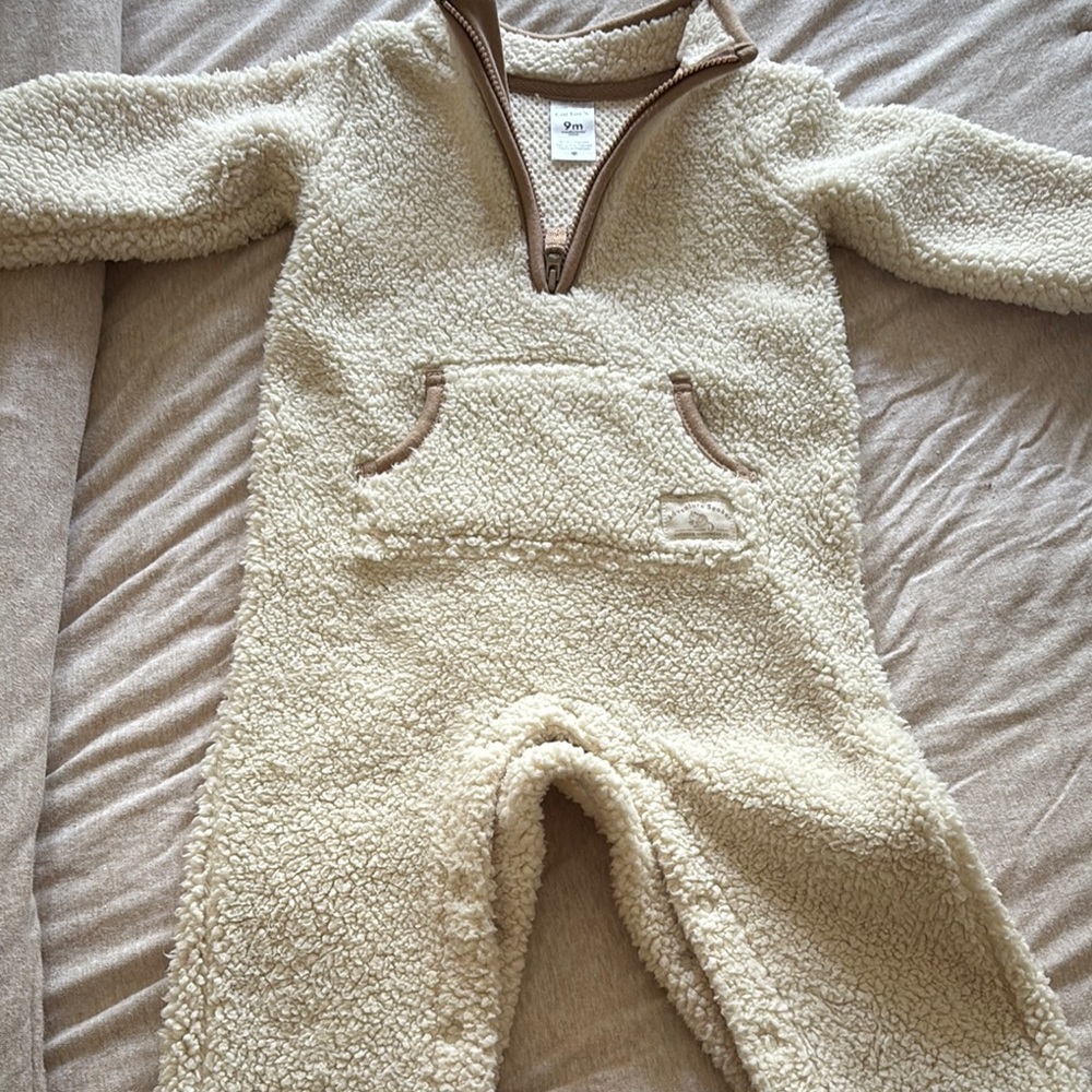Carter's Cozy Cream Baby Outfit